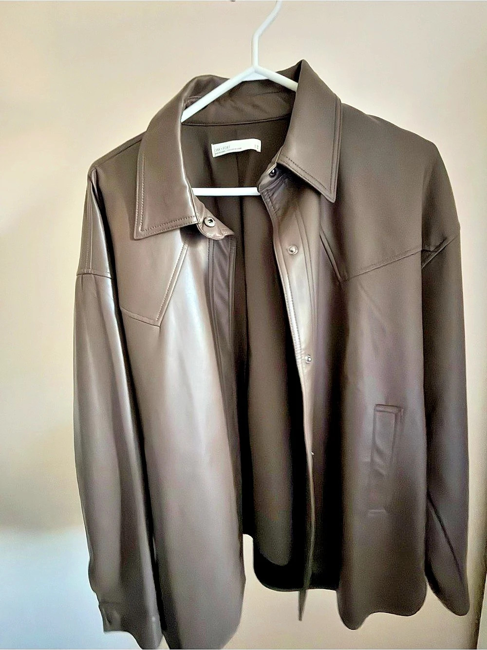 Oak + Fort Women's Brown Snap-Front Jacket Like New